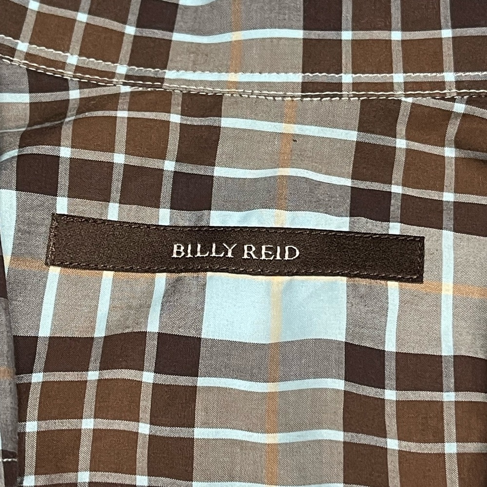 Billy Reid Men Plaid Long Sleeve Button Down‎ Shirt Size Large - Picture 3 of 9